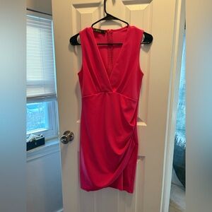 Elegant Pink Sleeveless Dress
